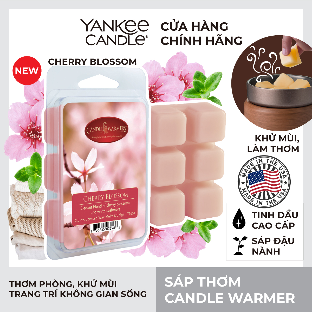 Sáp thơm Candle Warmer - Cherry Blossom