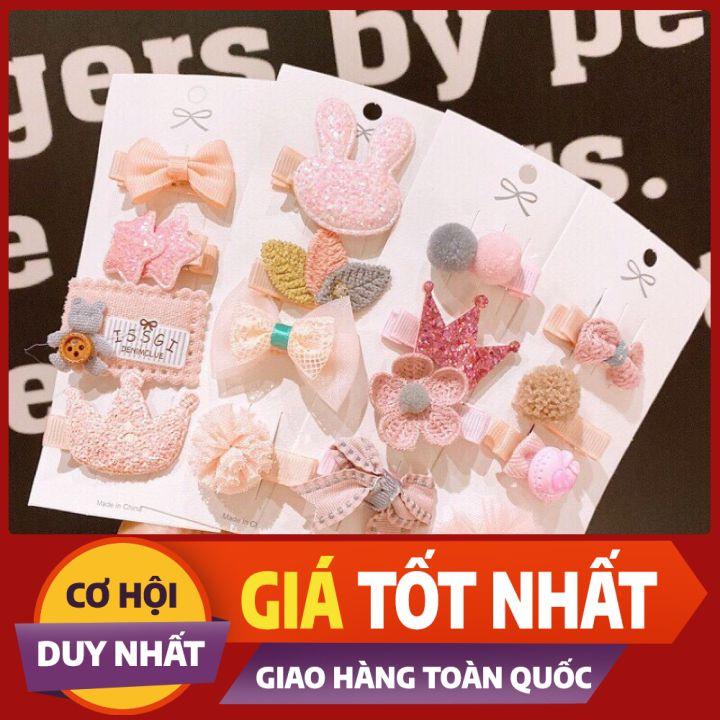 SET KẸP CÔNG CHÚA XINH XẮN CUTE CHO BÉ  - NUNAM SHOP