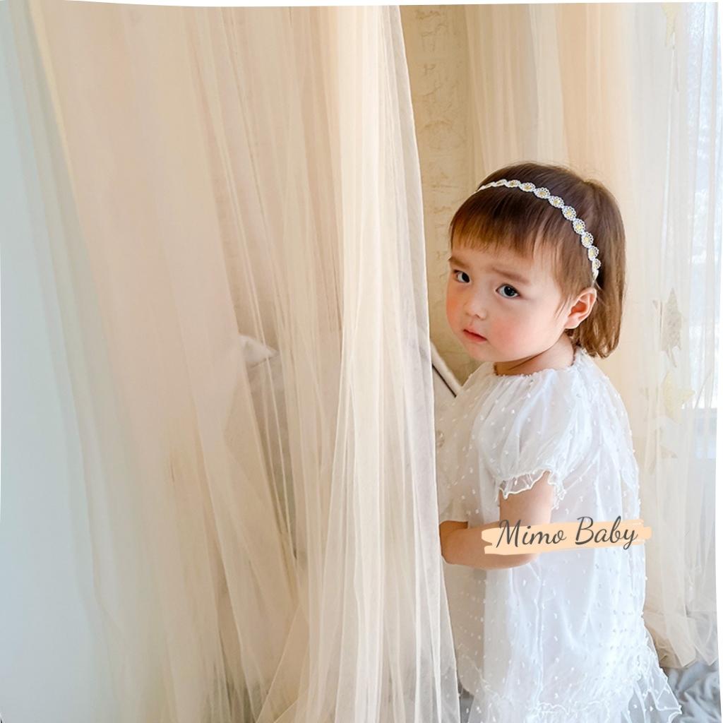 Băng đô dây hoa phong cách tiểu thư xinh xắn cho bé gái BD52 Mimo Baby