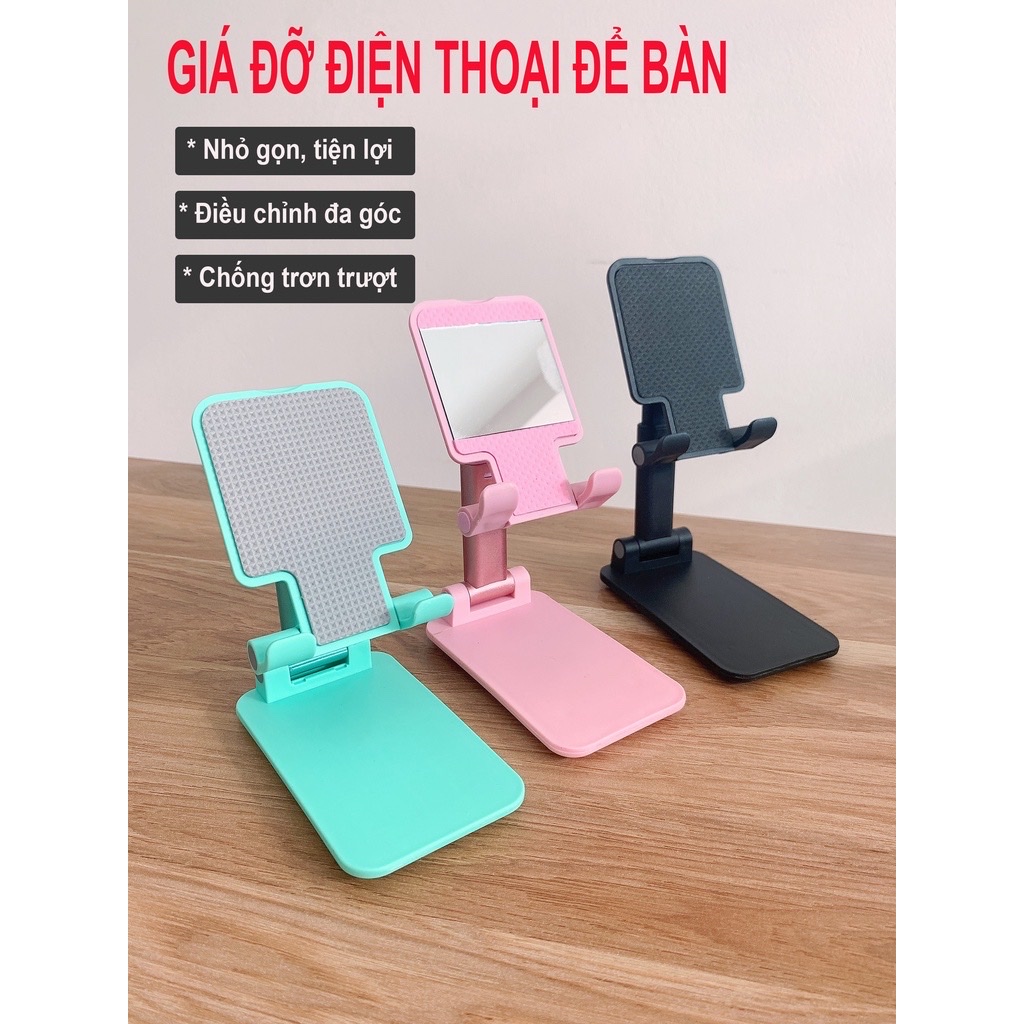 Giá đỡ điện thoại đa năng ,có thể gấp gọn để bàn ,đế chống trơn trượt nhỏ gọn và tiện dụng