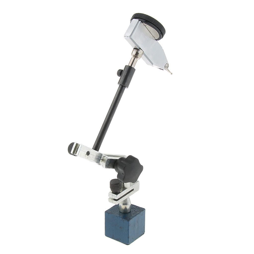 2x Adjustable Base Stand Holder with Dial Test Indicator Gauge 0.01mm/0.0005 Inch