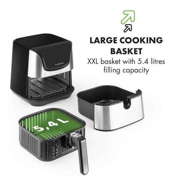Nồi chiên không dầu Klarstein 5.4L bản điện tử - Hàng chính hãng