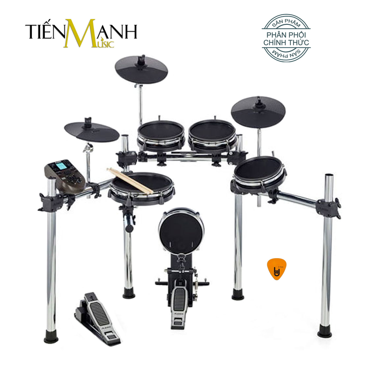 Bộ Trống điện tử Alesis Surge Mesh 8 Piece Electronic Digital  Drum Kit Hàng Chính Hãng - Kèm Móng Gẩy DreamMaker