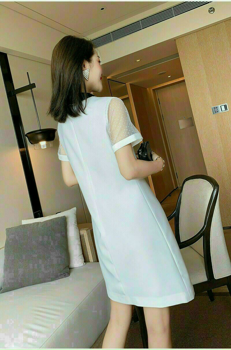ĐẦM SUÔNG LỤA CỔ LƯỚI SIÊU ĐẸP