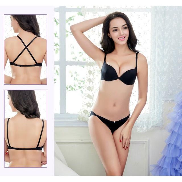 Áo lót nữ rẻ đẹp ️️ Áo lót đúc su trơn cài trước - Áo chip nâng đẩy quai mảnh siêu quyến rũ