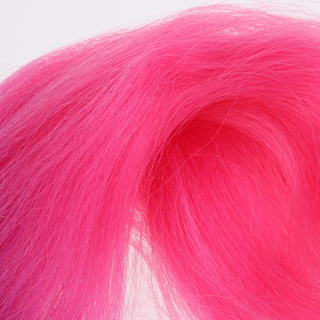 22 Inch 570mm Punk Style Gradient Ramp Hair Helmet Ponytail Motorcycle Motocross PC Helmet Wig