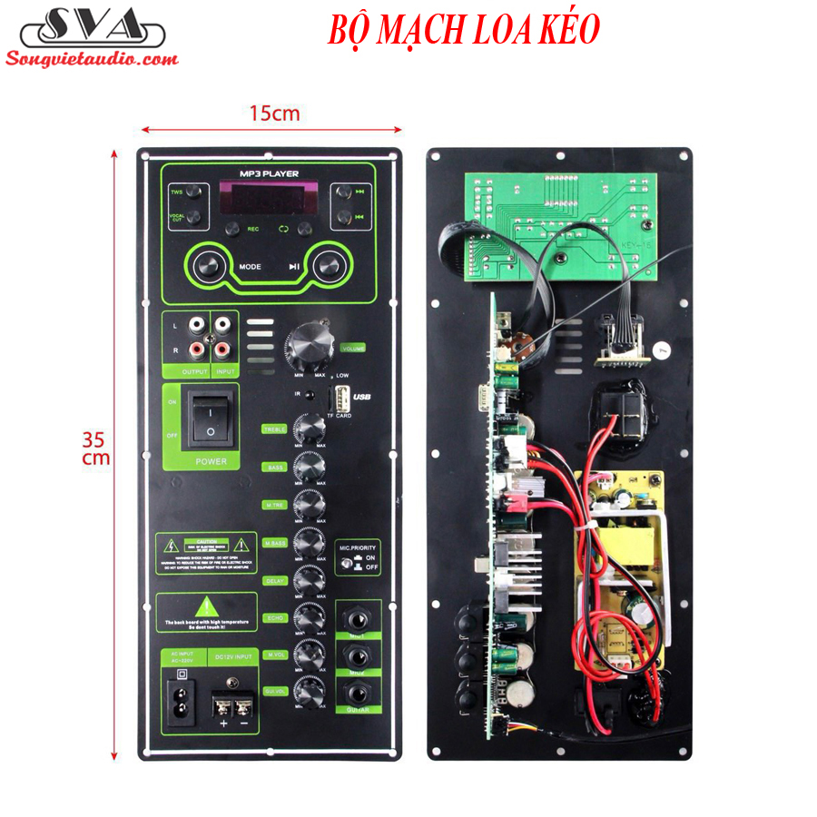 BỘ MẠCH LOA KÉO 100W