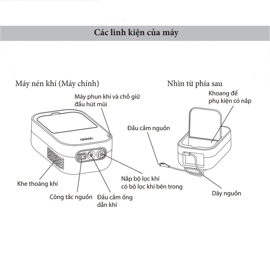 Máy Xông Hút Mũi 2 Trong 1 Omron DUOBABY - Hàng Mới Chính Hãng