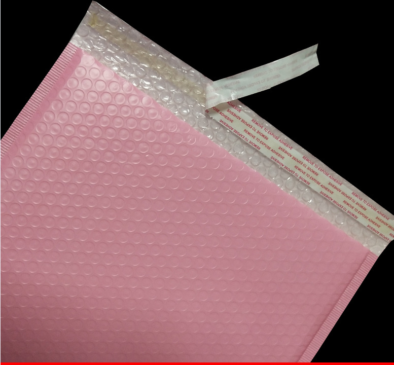 Túi Gói Hàng Niêm Phong Màu Hồng Chống Sốc Có Sẵn Keo Tự Dính 15x20 Cm 9x Style Chống Thấm Nước Combo đủ size