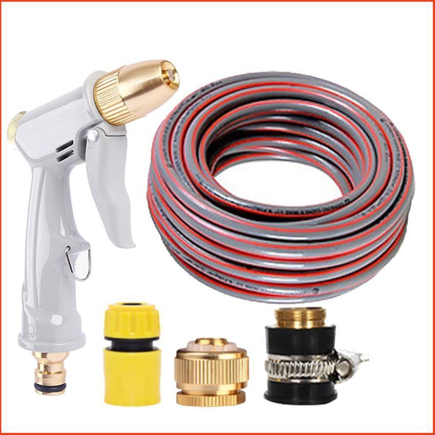 Bộ dây vòi xịt nước tưới cây rửa xe,tăng áp 3 lần, loại 3-5m 206846