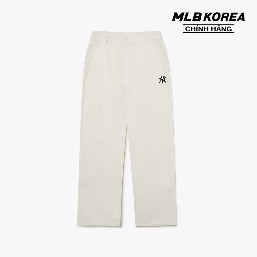 MLB - Quần cotton nữ phom suông Basic Medium Logo 3FWPB0131