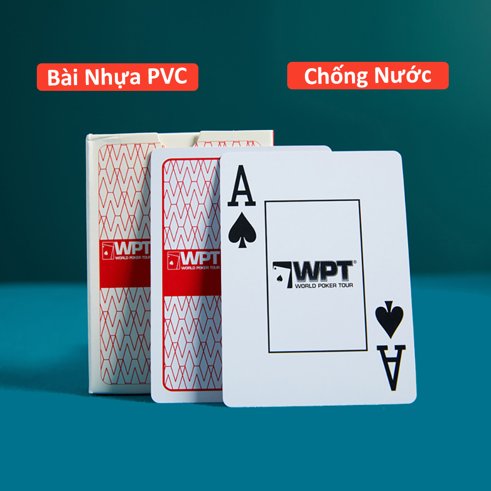 Bộ Bài Tây WPT Chất Liệu Nhựa PVC Chống Thấm Nước Cao Cấp