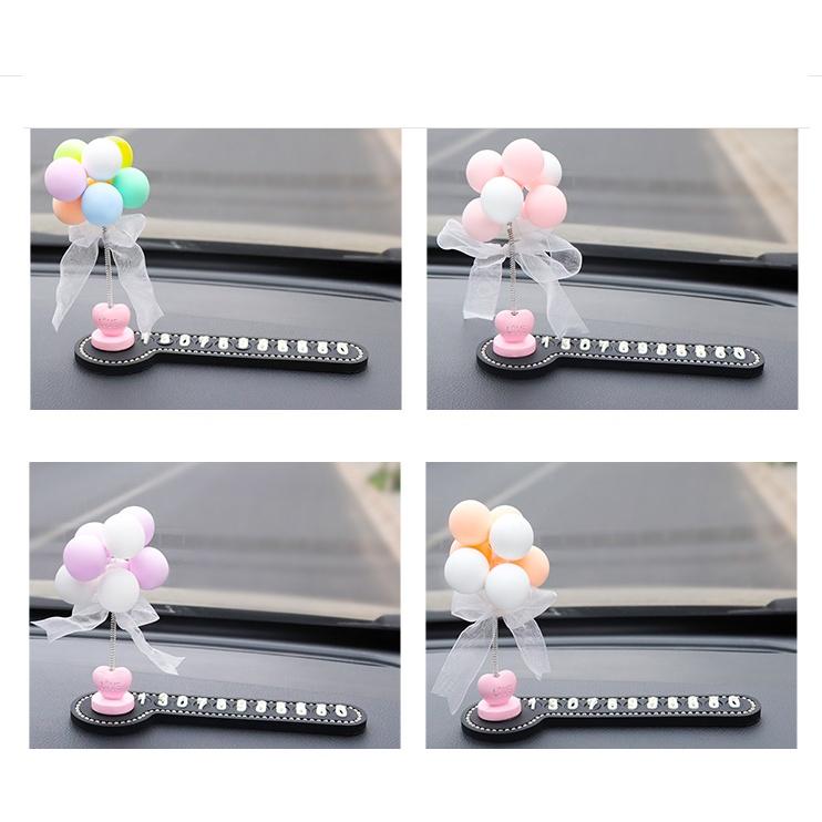 Bảng điện thoại đặt taplo đính đá 3D gắn chùm bóng Love - Hoàng Đông Shop
