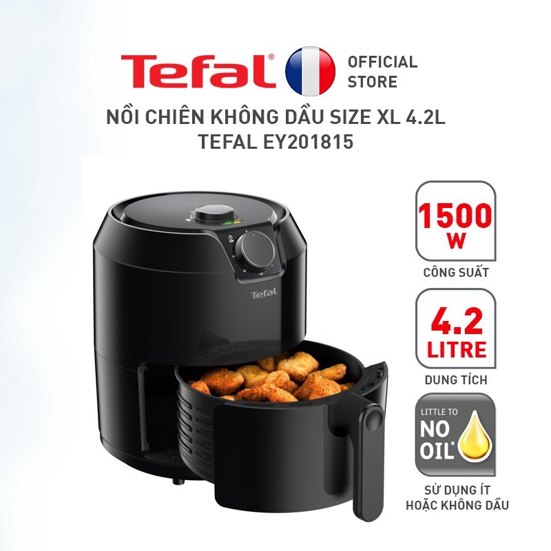 Nồi chiên không dầu cơ Tefal EY201815 giỏ chiên 4.2L/1.2kg - Hàng chính hãng