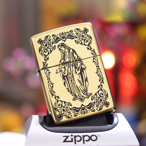 Bật Lửa Zippo Khắc Đức Mẹ 02 – 254b.Ducme02