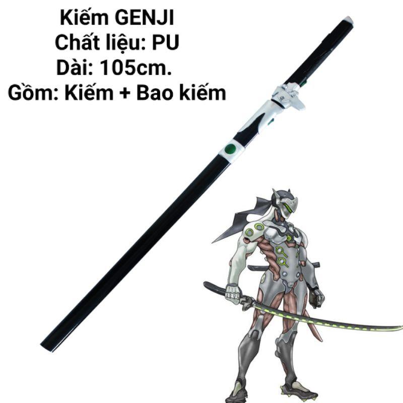 (Dài 105cm) Đạo Cụ Cosplay Genji bằng PU cực kỳ đẹp mắt