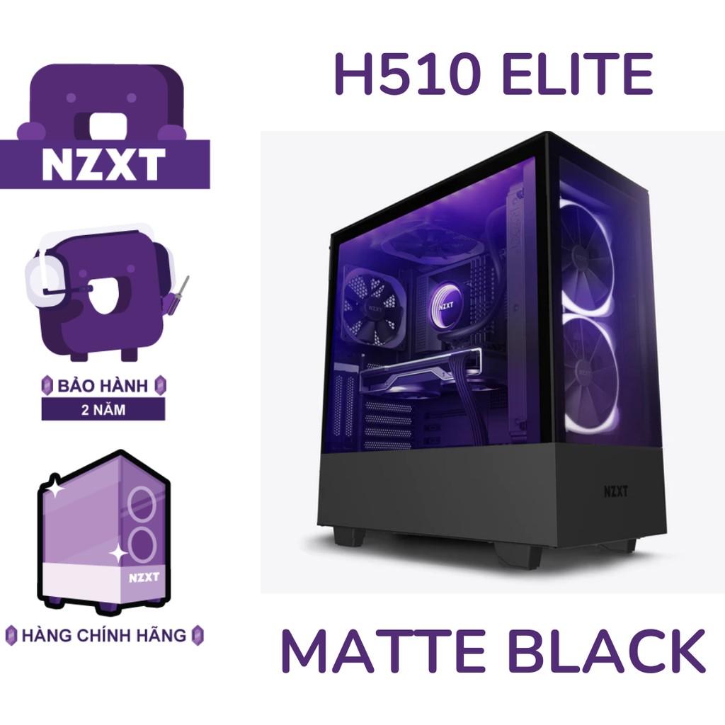 Vỏ Case Máy Tính NZXT H510 ELITE - Đen sần- Hàng Chính Hãng