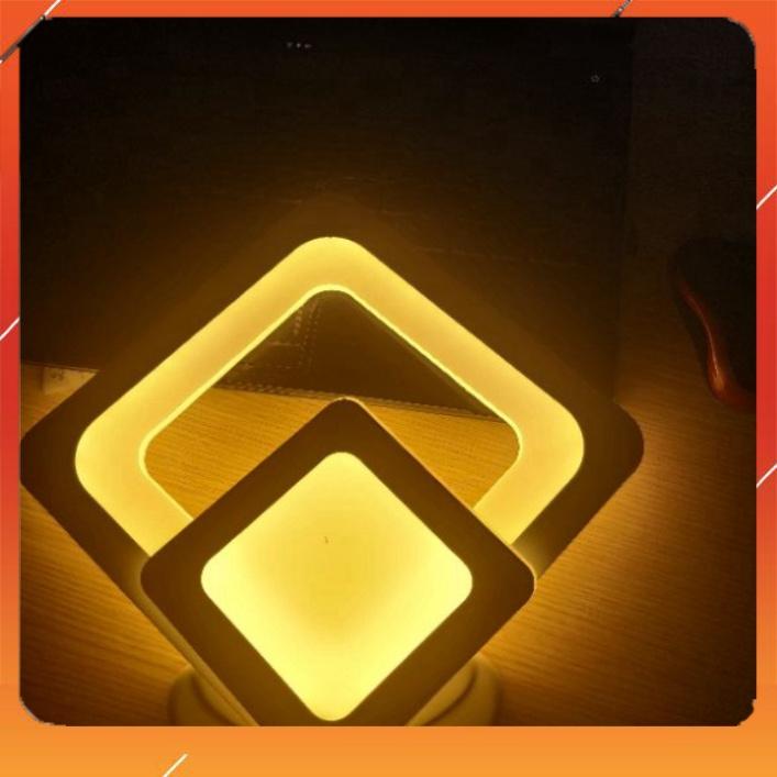 Đèn tường led cao cấp hiện đại hình vuông kép