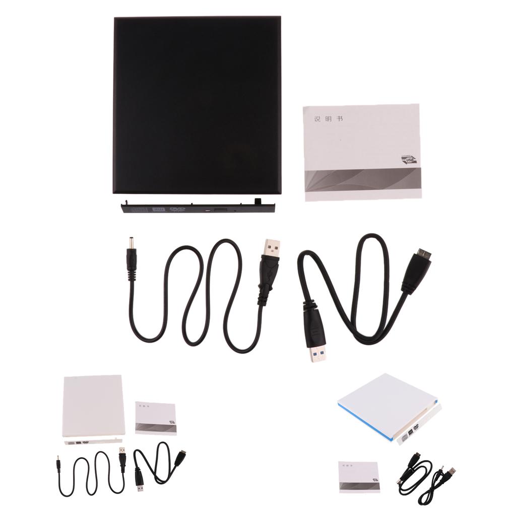12.7mm USB 3.0 CD DVD RW Burner Optical Drive External Enclosure Case Only
