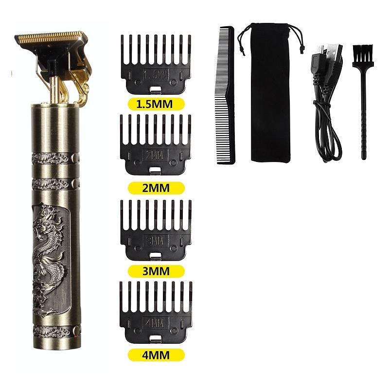 Tông Đơ Cắt Tóc, Cạo Râu, Bấm Viền Vintage T9 Hình Rồng
