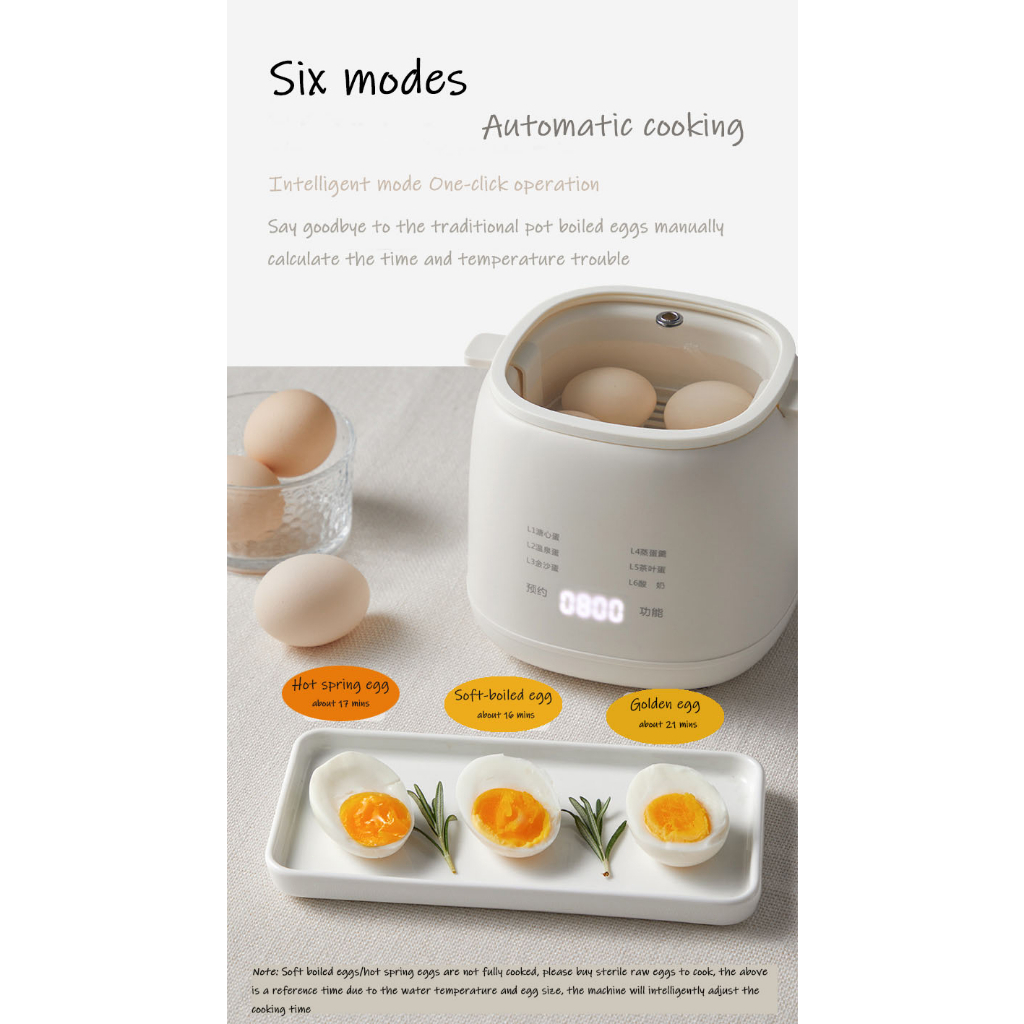 Nồi hấp trứng tùy chỉnh độ chín theo ý Smart Egg Cooker Fully Automatic