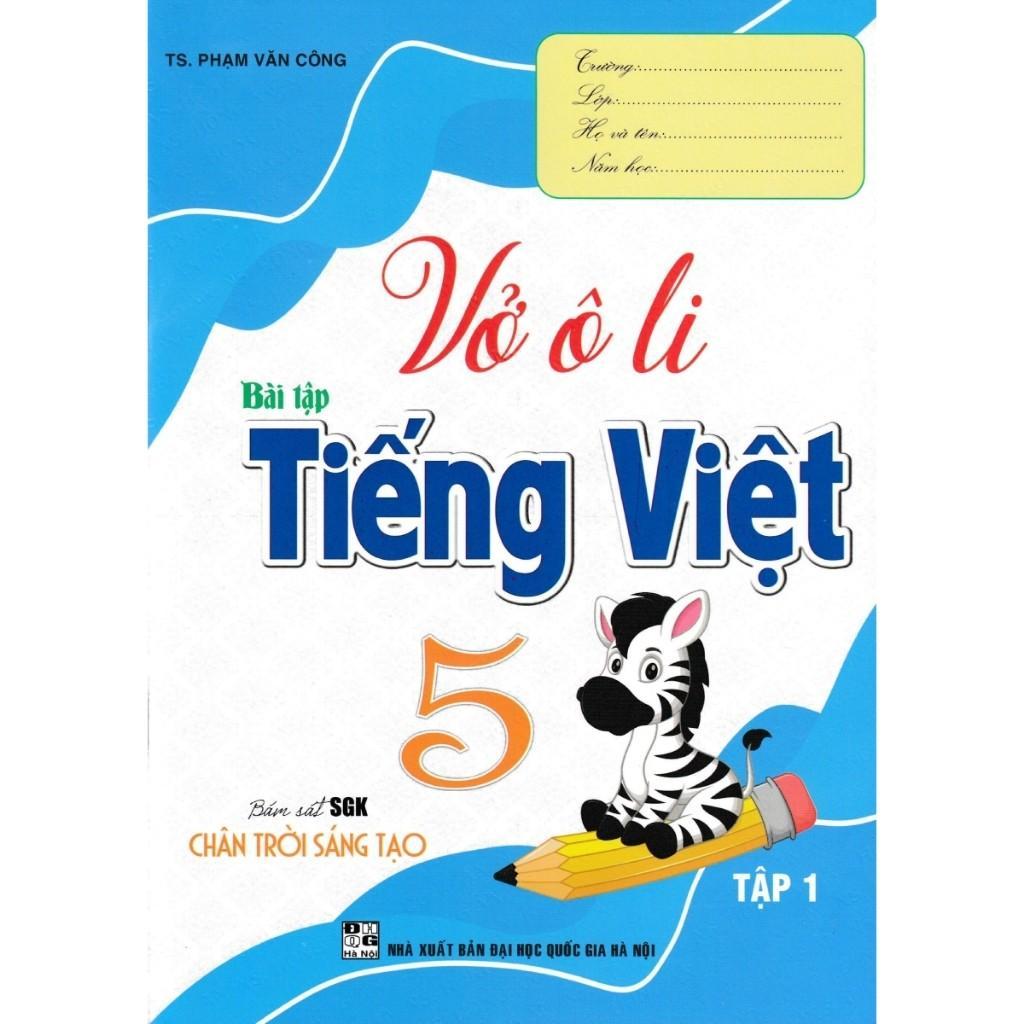 Sách - Vở Ô Li Bài Tập Tiếng Việt Lớp 5 - Combo 2 Tập - Bám Sát SGK Chân Trời Sáng Tạo - Hồng Ân