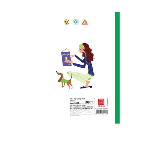 Vở Học Sinh 4 Ô Ly Ngang 96 Trang ĐL 80g/m2 - Hồng Hà - Oxygen - 0406