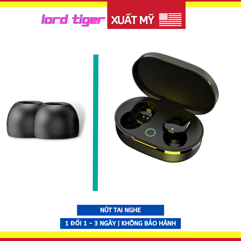 Tai Nghe Bluetooth Không Dây Lord Tiger Bluetooth 5.3 TWS Micro Ghi Âm Điện Thoại - Hàng Chính Hãng