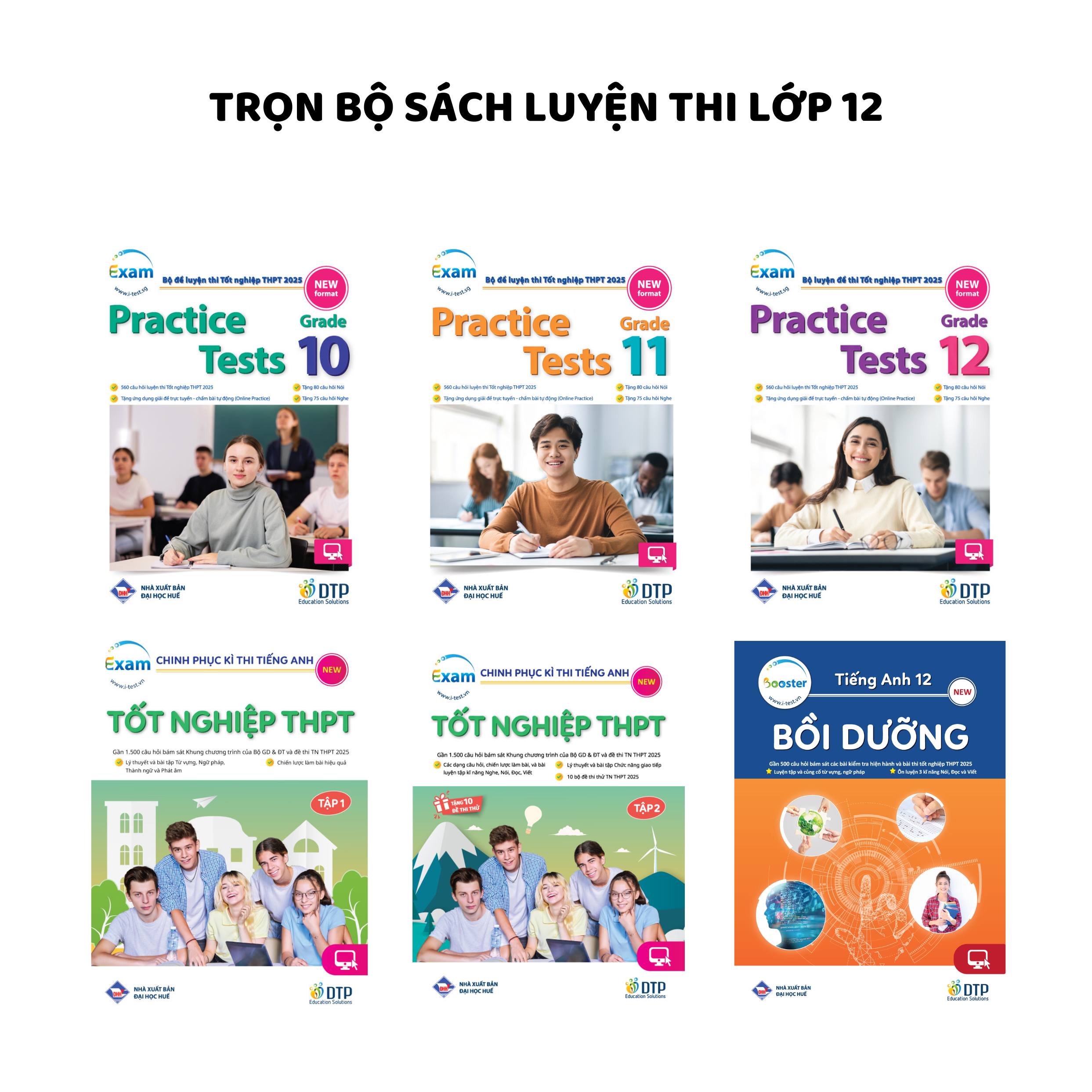 Combo sách luyện thi tiếng Anh THPT 12