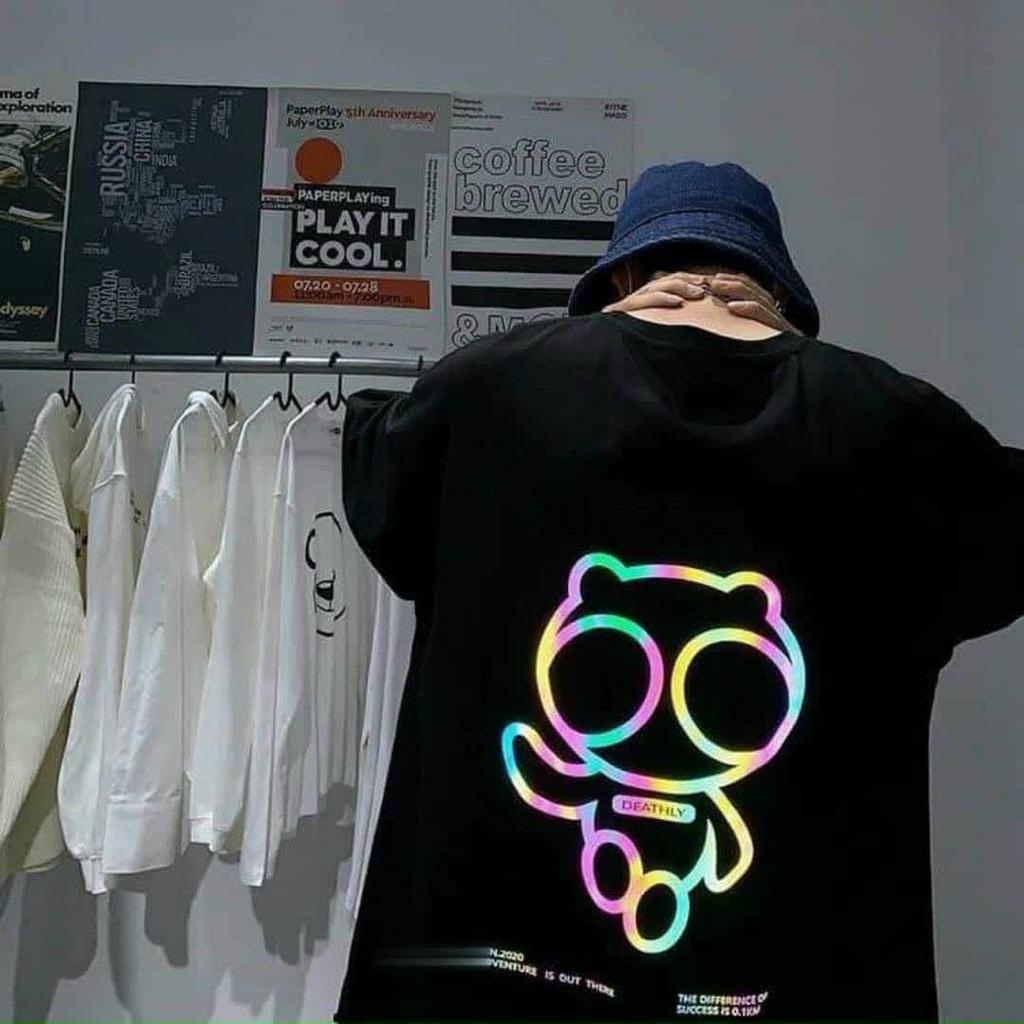 Áo thun unisex Freesize nam nữ phản quang