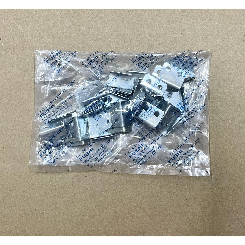 100g ke sắt 12x20 - Bát sắt bắt làm ngăn tủ kính 12x20 (bas sắt kệ tủ)