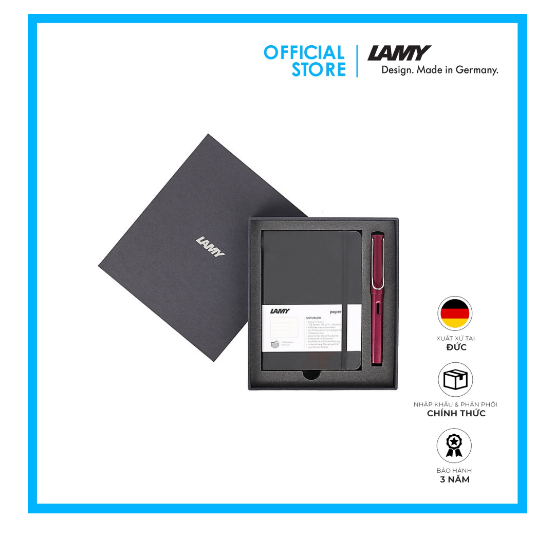 Gift Set Lamy Notebook A6 Softcover Black + Lamy AL-Star Purple - GSA6-AL002