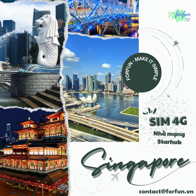 Sim 4G du lịch Singapore [Giá rẻ - Hỗ trợ 24/7]