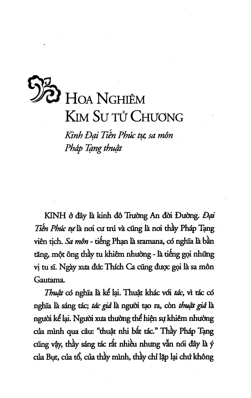 Con Sư Tử Vàng Của Thầy Pháp Tạng - Tác Giả Thích Nhất Hạnh (PN)