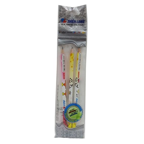 Bộ 2 Vỉ 3 Bút Chì Gỗ GP-03 (Sản Phẩm Nhiều Màu Giao Ngẫu Nhiên)