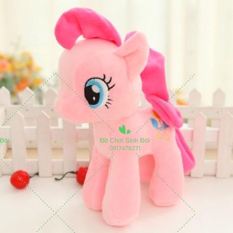Thú bông ngựa pony 28cm - combo 6 con