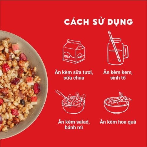 Yến Mạch Trái Cây OATTA Slim Nguyên Cám Thơm Ngon Phù Hợp Cho Người Ăn Kiêng Túi 600g