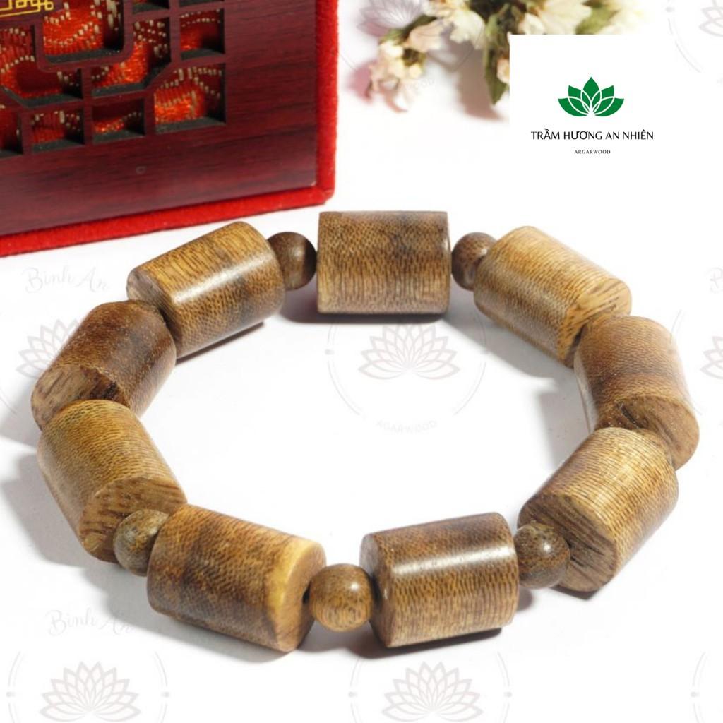 Vòng Tay Trầm Hương Tốc Tự Nhiên Trụ Trúc -Vòng Tay Phong Thủy - 8ly, 10ly, 12ly,14ly.