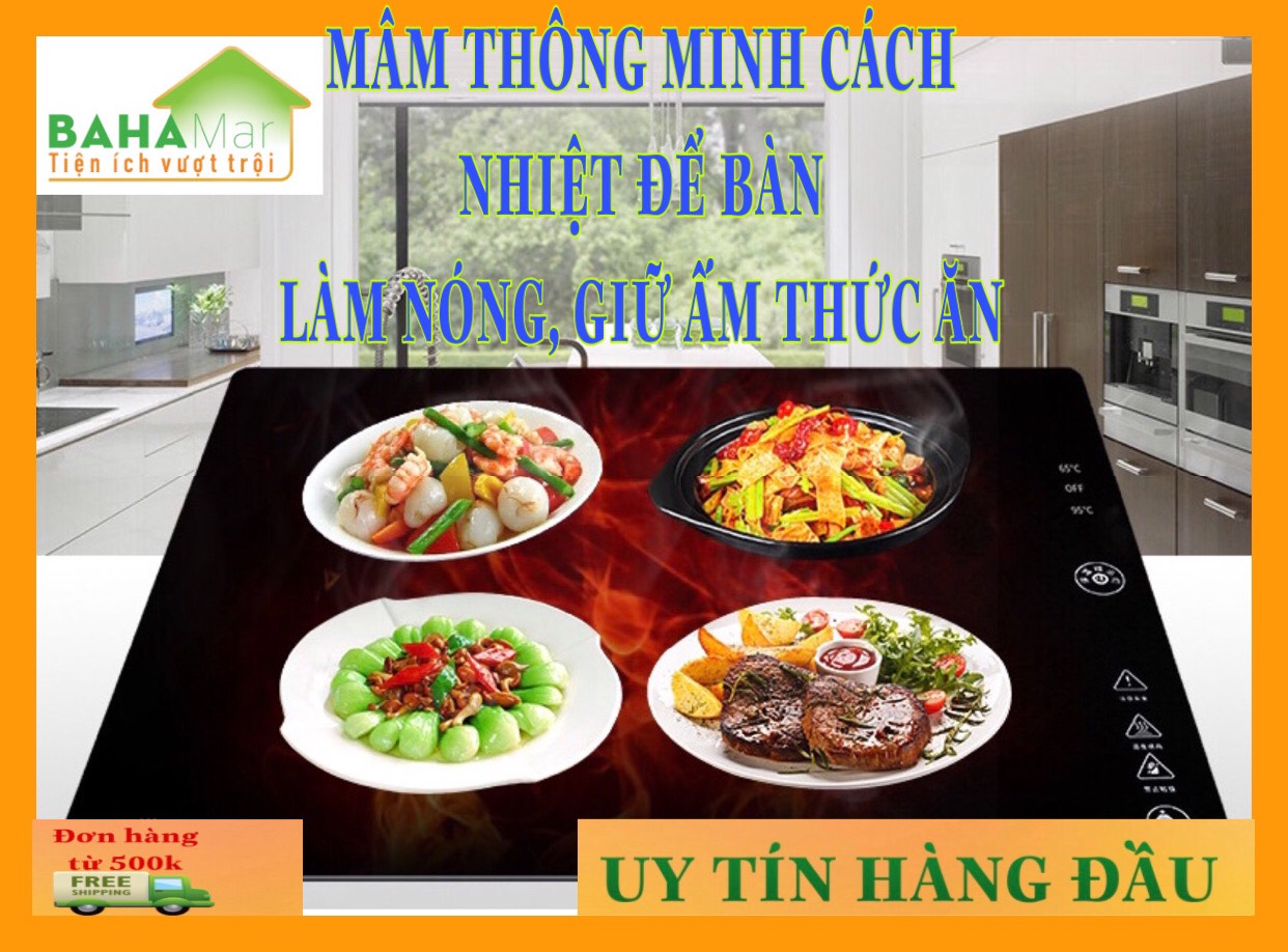 MÂM ĐIỆN THÔNG MINH CÁCH NHIỆT LÀM NÓNG GIỮ ẤM THỨC ĂN BAHAMAR cho bữa ăn hoàn hảo đảm bảo chất lượng ngon lành đến cuối bữa