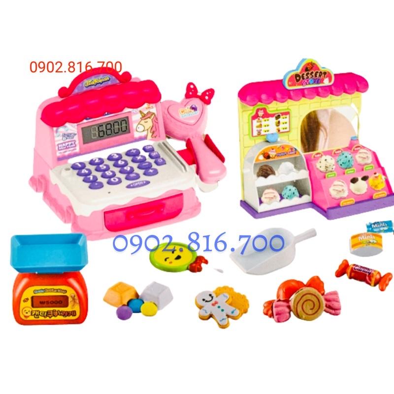 Đồ chơi máy tính tiền siêu thị bán kem - bán bánh kẹo mini 888-42