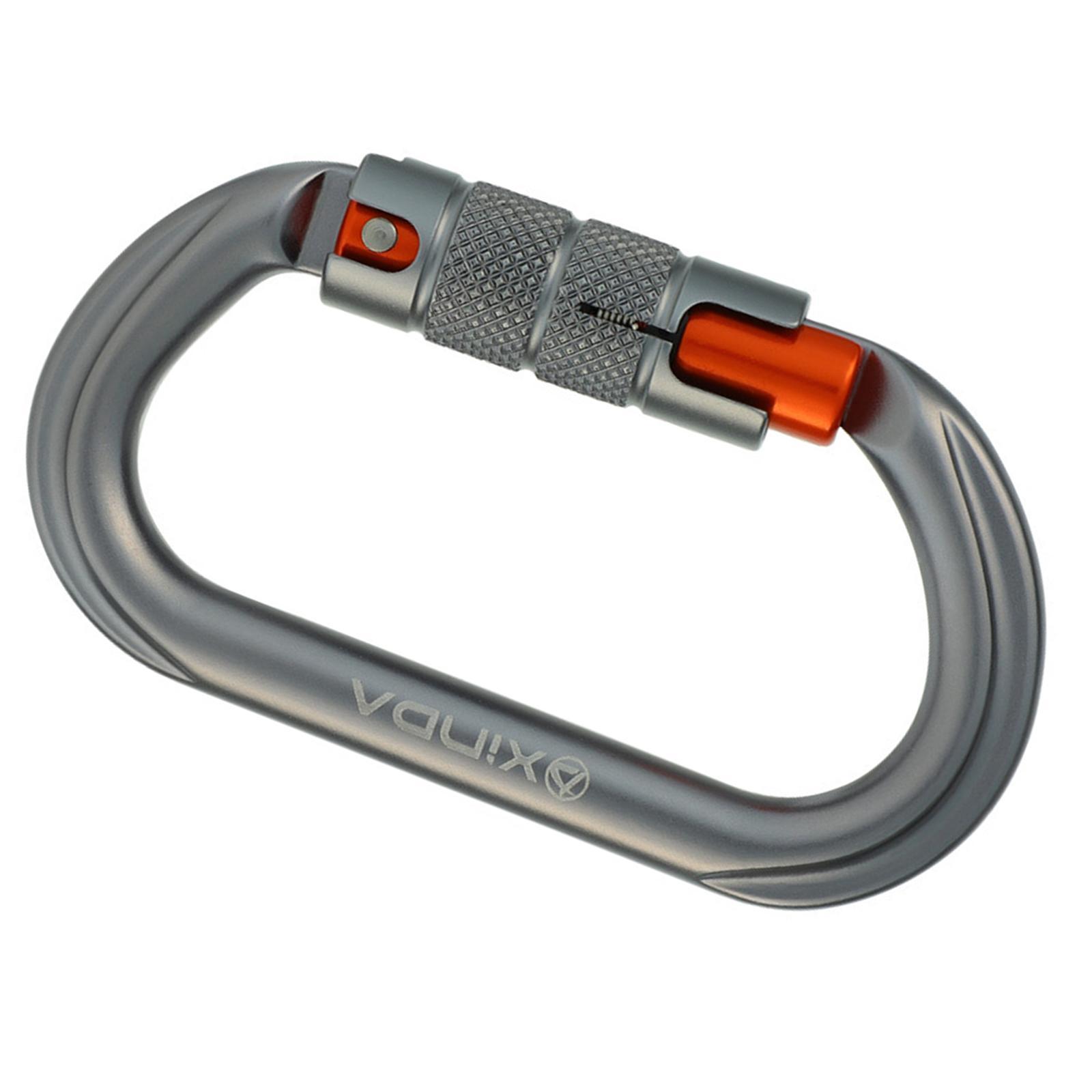 Locking Carabiner Clip Climbing Carabiner Screw Lock Carabiner Heavy Duty Caribeaners Hook for Outdoor Swing Caving Camping Hiking