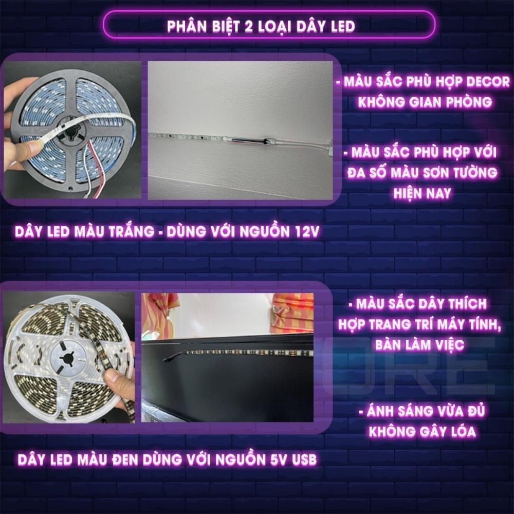 Dây đèn led cảm biến âm thanh silicon tiktok, chiều dài 5m 16 triệu màu, điều khiển qua APP điện thoại,bảo hành 12 tháng