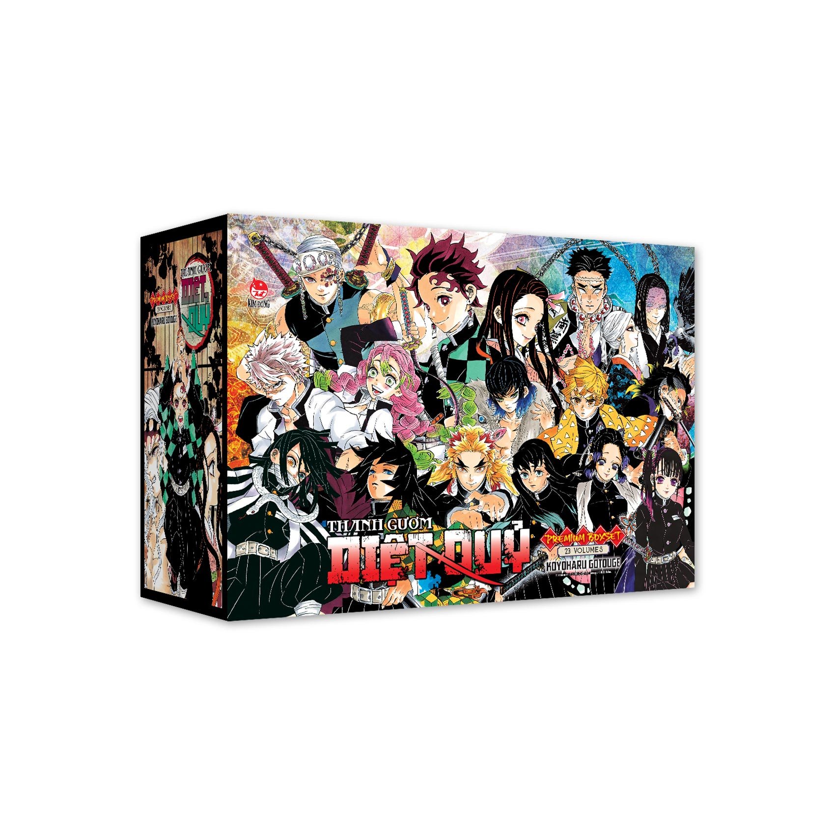 Sách - Premium Boxset Thanh Gươm Diệt Quỷ - Kimetsu No Yaiba (Hộp 23 Tập)- NXB Kim Đồng - Tặng Kèm 23 Bìa Áo Đặc Biệt + 1 Shikishi