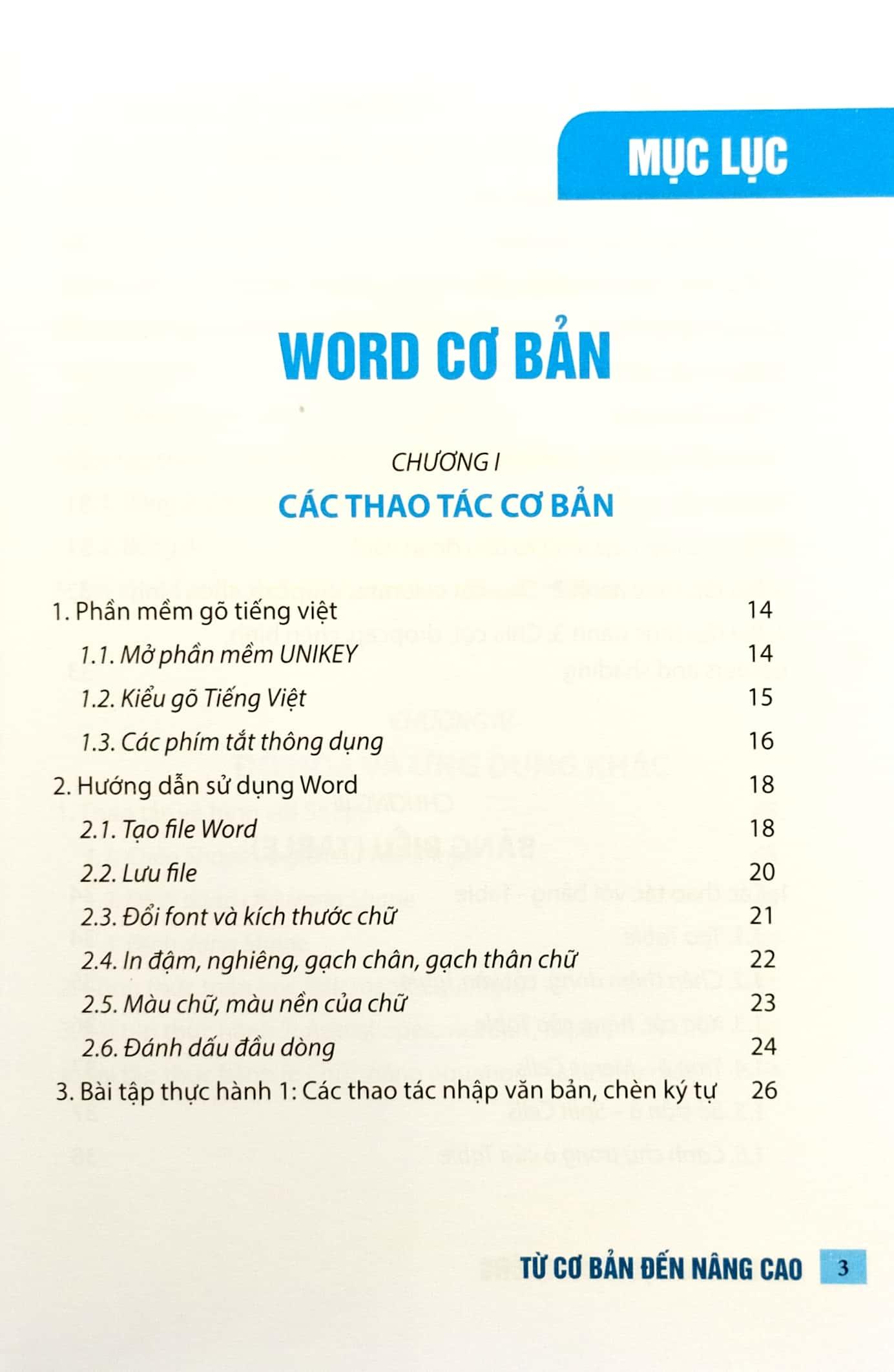 Word Ứng Dụng Văn Phòng - Từ Cơ Bản Đến Nâng Cao