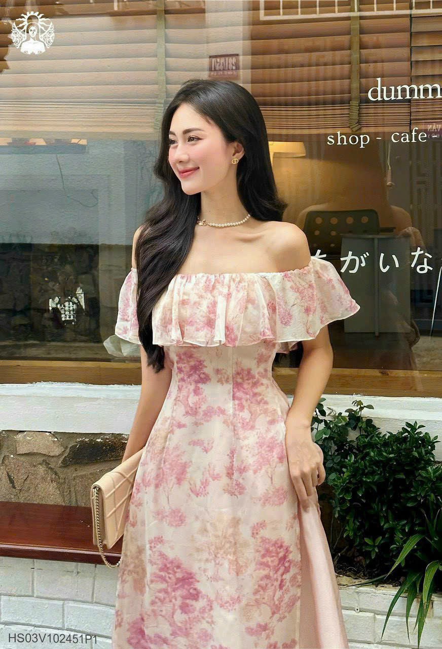 SÉT ÁO DÀI CUP NGỰC KÈM CHÂN VÁY MÀU Y HÌNH