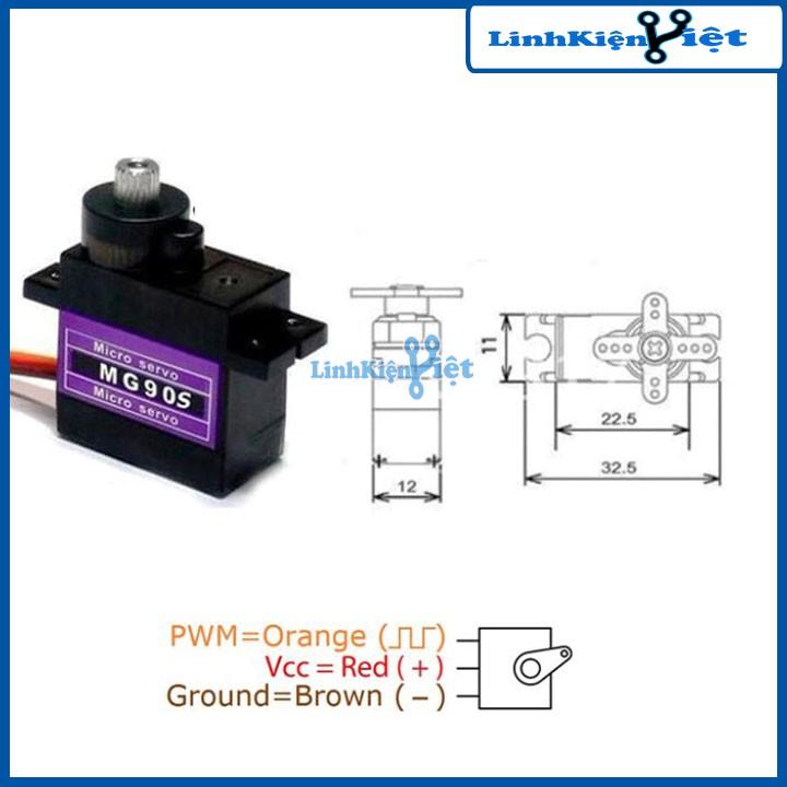 Động Cơ Servo MG90S (Bản Nâng Cấp)