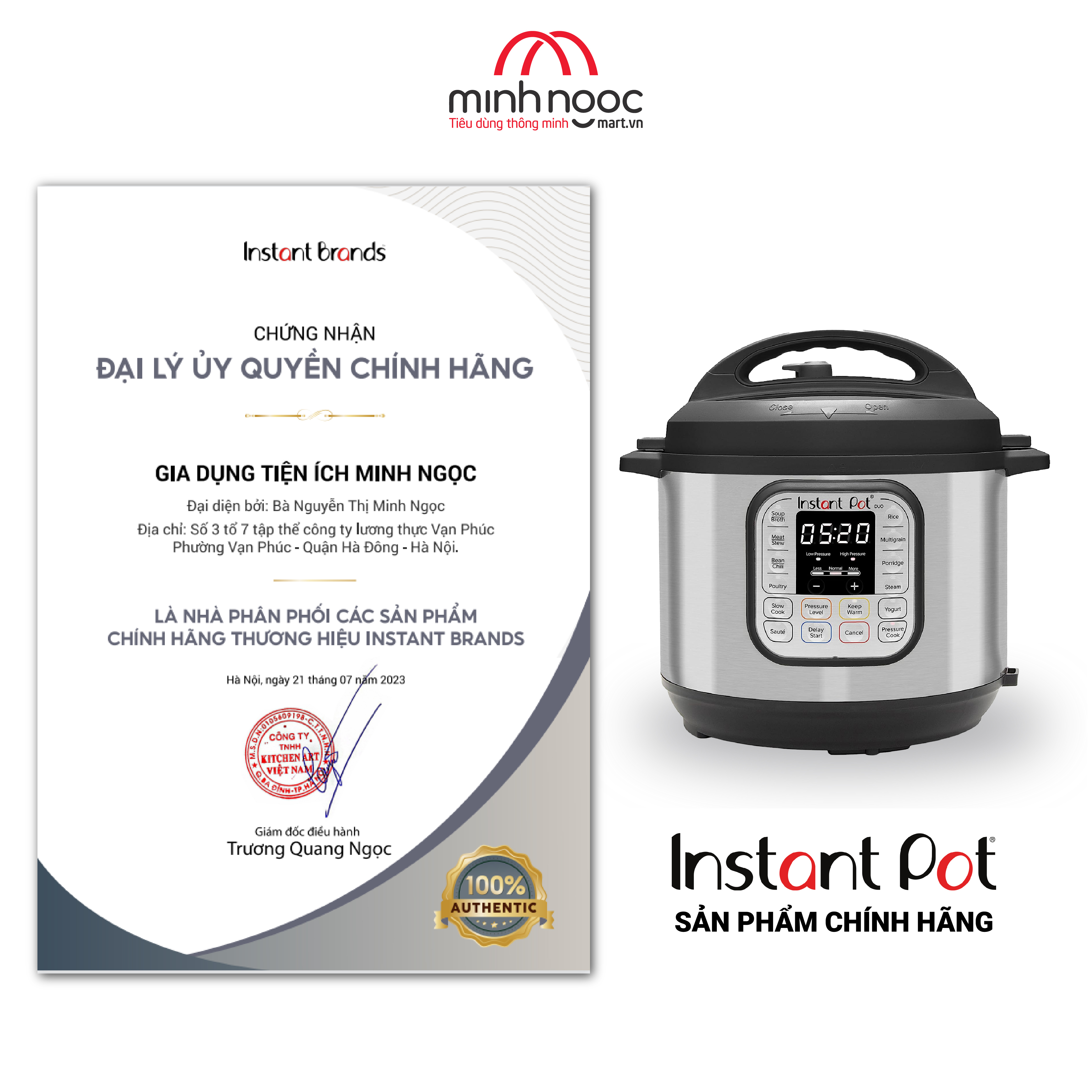 Nồi Áp Suất Điện Đa Năng Instant Pot Duo 60, dung tích 5,7L, 7-in-1