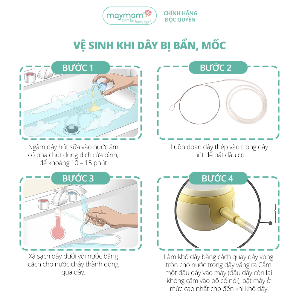 Dây Hút Sữa Medela Freestyle Flex Thương Hiệu Maymom, Không Chứa BPA, An Toàn 100%, Vệ Sinh Dễ Dàng (1 dây)