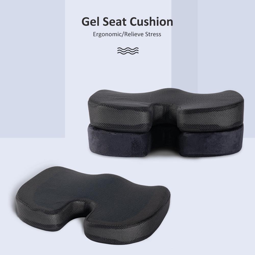 Đệm ghế, đệm mút hỗ trợ giảm đau mông dùng cho văn phòng, xe hơi,cấu tạo polyme gel siêu đàn hồi