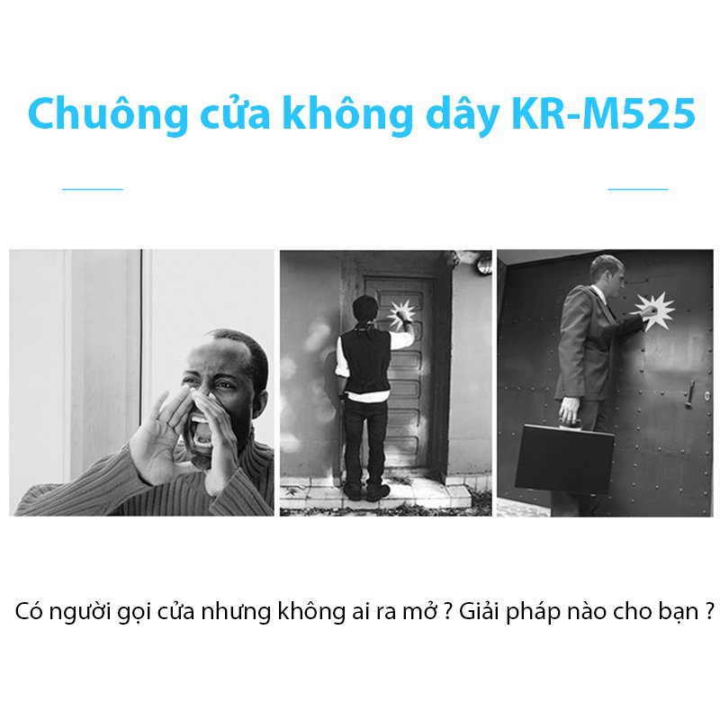 Chuông không dây nút bấm nhỏ KR-M525